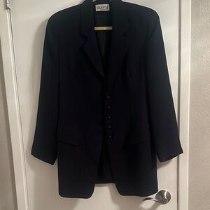 Gianni Black Tailored Button-Up Blazer
